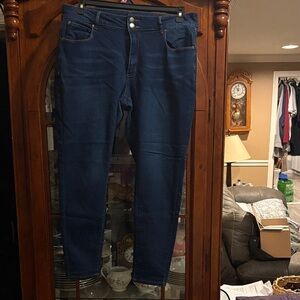 Tahari Women's Dark Blue Skinny Jeans